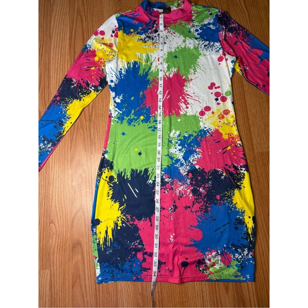 Colorful fun pattern dress - Picture 5 of 7